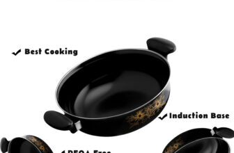 Kashvi Premium Kadhai Kadhai 26 cm diameter 3.5 L capacity(Cast Iron, Non-stick, Induction Bottom)