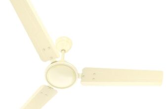 Havells REO Vaayu 1200 mm ES Ceiling Fan | High Speed, High Air Delivery | Strong & Powerful Copper motor, Air Delivery: 220CMM| RPM: 370| 2 Year Warranty | (Pack of 1, Bianco)