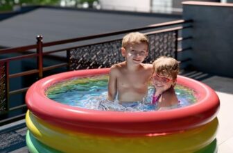 Lifelong Swimming Pool for Kids | Inflatable Sunset Glow Round Colourful Ring Portable Baby Bath tub | 2-6 Years | Indoor & Outdoor Swimming Pool for Kids (Multicolor)