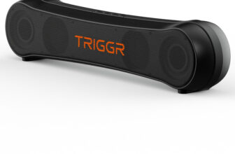 TRIGGR Horizon 16 with Dual Drivers, 7Hrs Playtime, MEMS Mic, TWS Function 16 W Bluetooth Speaker(Elite Black, 2.0 Channel)