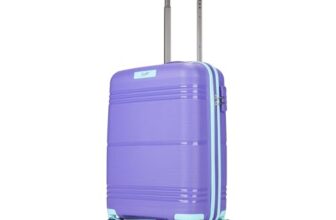 Skybags Cabin Paratrip Hard Luggage (55 cm) | Polypropylene Luggage Trolley with 8 Spinner Wheels| Purple Oppulence | Unisex