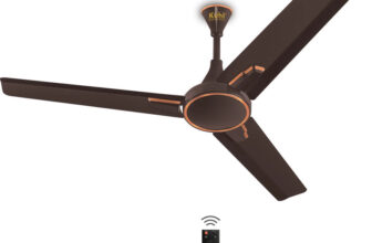 KUHL | Prima A1, BLDC, 29W, Low Noise, Energy-Saving with 5 Year Warranty BLDC Motor with Remote 1200 mm Ceiling Fan(5 Star | Espresso | Pack of 1)