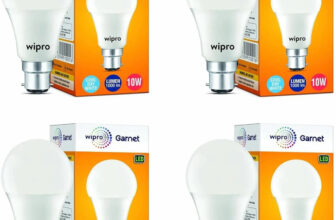 Wipro 10 W Basic Standard B22 LED Bulb(White, Pack of 4)