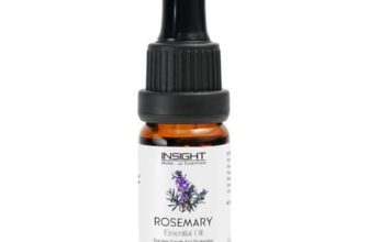 INSIGHT Rosemary Essential Oil – Promotes hair growth | Strengthens strands | Boosts Thickness | Infused with natural ingredients | Enhance skincare routine | All hair types | Scalp-care – 10ml