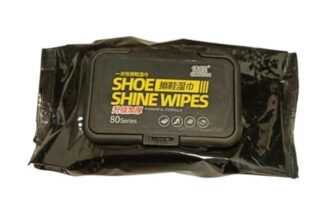 JEAMS Shoe Shine Wipes, 80 Count | Instant Shine & Dust Removal | Portable Travel Pack | Disposable Cleaning Wipes for Leather & Sports Shoes