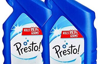 Amazon Brand – Presto! Disinfectant Toilet Cleaner, Original | 2 Litre | 1 L X 2 Packs | Kills 99.9% Germs | Removes Tough Stains | Provides Long Lasting Freshness