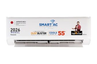 Panasonic 1.5 Ton 3 Star, New Star rated, Premium WiFi Inverter Smart Split AC (DustBuster Tech, Matter Enabled, AI, Higher Airflow, Copper Cond., 8in1 Convertible, 2-Way,PM0.1 Filter,CS/CU-SU18BKY3W,White)