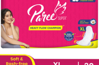 Paree Super Heavy Flow XL Pads, All Day Leakage Protection, With Disposable Pouch Sanitary Pad(Pack of 30)