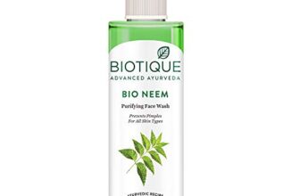 Biotique Fresh Neem Pimple Control Face Wash| Ayurvedic and Organically Pure| Prevents Pimples |100% Botanical Extracts| Suitable for All Skin Types | 200mL
