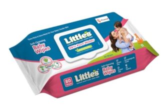 Little’s Soft Cleansing Baby Wipes Lid Pack (80 Wipes)