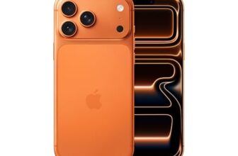 Apple iPhone 17 Pro Max 256 GB: 17.42 cm (6.9″) Display with Promotion, A19 Pro Chip, Best Battery Life in Any iPhone Ever, Pro Fusion Camera System, Center Stage Front Camera; Cosmic Orange