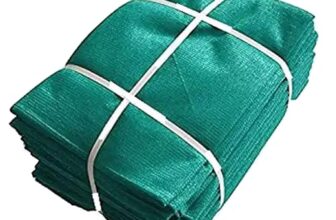 BENAVJI Green Shade Net, 50% UV Sun Protection, for Terrace, Garden, Green House, Balcony, & Gardening Multipurpose Agro Netting Size 8FT X 6.5FT