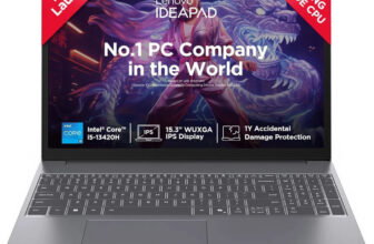 Lenovo IdeaPad Slim 3 WUXGA IPS with 1Yr ADP Intel Core i5 13th Gen 13420H – (16 GB/512 GB SSD/Windows 11 Home) 15IRH10 Thin and Light Laptop(38.86 cm, Luna Grey, 1.59 Kg, With MS Office)