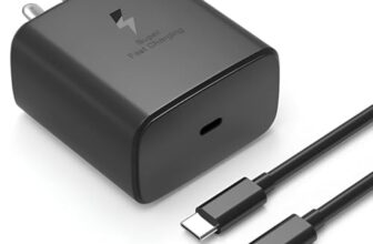 Samsung 45W C-Type Super-Fast Charger Adapter for Samsung Galaxy S25/S25 Plus/S25 Ultra/S24/23/22/21 (Ultra/Plus/FE) A56/Note 20/S10 5G/9/8/M16 (S/A/F/M Series) USB C PD 3.0 Charge Adapter