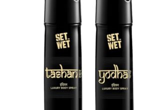 Set Wet Tashan & Yodha Indian Luxury Body Spray I Long Lasting Body Spray for Men I Manly & Luxury Fragrance for Men, 150ml Pack of 2