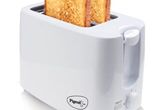 Pigeon 2 Slice Auto Pop up Toaster. A Smart Bread Toaster for Your Home (750 Watt) (White)