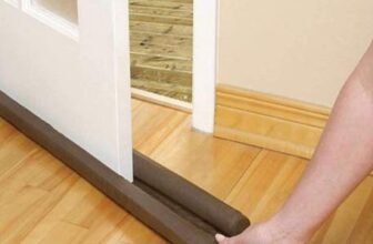 E-Cosmos Door Bottom Sealing Strip Guard for Home | Door Stoppers | Door Seal | Door Closers | Sound-Proof Reduce Noise Energy Saving Weather Stripping | Waterproof – Brown, (36 inch) (Pack of 1)