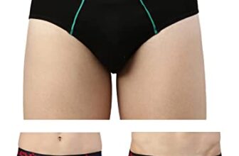 Levi’s 065 Ultra Brief for Men with Contoured Double Pouch, Tag Free Comfort & Smartskin Technology (Pack of 3) Assorted