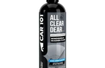 CAR101 Windshield Washer Concentrate – 300ML (Pack Of 1) | 5mL Enough For 1L Tank | Active Carbon Technology | Powerfull Cleaning | Extends Wiper Life | Streak-Free & Glare-Free | Fluid For Car
