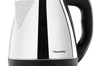 Butterfly EKN 1.5 Litre Stainless Steel Electric Kettle | 1500 W | 360� Swivel Power Base | Auto Shut Off | For Hot Water, Tea, Coffee, Noodles | Dry Boil Protection |