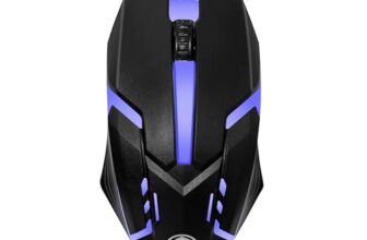 M27 Wired USB Optical Gaming Mouse, 1000 DPI Precision | Ergonomic Gaming Design with LED Light, 3 Buttons, Plug & Play, 1.1m Cable, Lightweight USB mouse for PC, Laptop, Mac & Windows (Black)