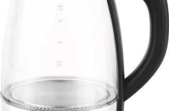 Greenchef Aura Electric Glass kettle 1.8Litres Capacity 1500 Watts Power Electric Kettle(1.8 L, Silver)