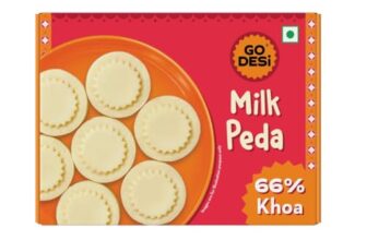 GO DESi Milk Peda – 180/150 grams | 66% Khoa | No Artificial Flavours | Sweets | Doodh, Malai Peda