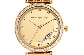 French Connection Spring-Summer 2021 Analog Gold Dial Women’s Watch-FCP26GM