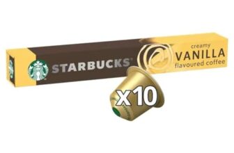 Starbucks By Nespresso Creamy Vanilla Flavoured Coffee Blonde 10 Pods, 51G, Capsule – 0.07 Kg