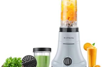 Longway Sage 500 Watt Juicer Mixer Grinder for Grinding, Mixing, Juicing with Powerful Motor (Gray & Black, 2 Jars)