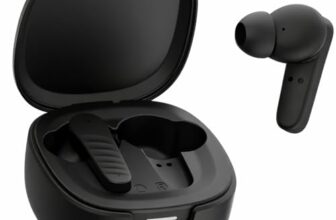 VEHOP Buds X Truly Wireless in Ear Earbuds with 32H Playtime, AI-ENC Mic, 35ms Low Latency Game Mode, 13mm Bass Drivers, Type-C Fast Charging, Made in India, Touch Controls, IPX5 Ear Buds TWS (Black)