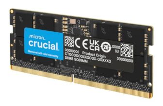 Crucial 64GB Kit (2x32GB) DDR5-5600 SODIMM CL46 (16Gbit)