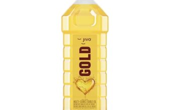 Jivo Gold Premium Refined Cooking Oil Perfect Blend of Rice Bran & Sunflower Oil | Natural Antioxidants | 1 Litre Pack