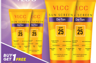 VLCC Sunscreen – SPF 25 De-Tan Sun Screen Lotion – Buy One Get One(300 ml)