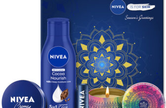 NIVEA Combo, Gift for Women, Body Lotion, Lip & Face Moisturizer Cream, Scented Candle(4 Items in the set)