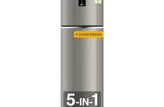 Whirlpool 327 L 3 Star Convertible Frost Free inverter Double Door Refrigerator (IF INV 375 ILLUSIA STEEL(3S) CONV-TL)