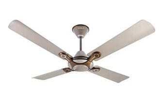 Havells 1200mm Leganza ES 4B Ceiling Fan | Best fan in 4 Blade, Premium Finish Decorative Fan, High Air Delivery | Energy Saving, 100% Pure Copper Motor, 2 Year Warranty | (Pack of 1, Mist Honey)