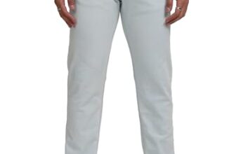 Highlander Men’s Slim-Fit Mid-Rise Jeans | Clean & Polished Look & Casual wear | Structured Comfort | Everyday Style Light Blue