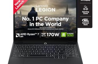 Lenovo Legion 5 2025 AMD Ryzen 7 260 | NVIDIA RTX 5050 8GB (16GB RAM/1TB SSD/WUXGA IPS/165Hz/15(39.6cm)/Windows 11/Office 2024+AI Now/Black/2.5Kg), 83M00073IN AI Powered Gaming Laptop