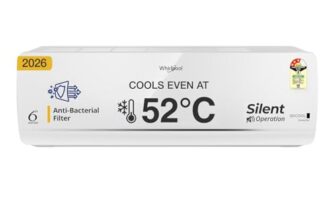 Whirlpool 2 Ton 3 Star, New star rated, 3D cool Inverter Split AC (3D Cool 20T 3S INV EXP S6M3PP0, Copper, Convertible 4-in-1 Cooling Mode, HD Filter White)