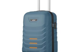 Safari Cabin Crescent 8 Wheels 56cm Small Trolley Bag Hard Case Polycarbonate 360 Degree Wheeling System Luggage, Travel Bag, Suitcase for Travel, Trolley Bags for Travel, Ink Blue