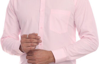 Colours ‘n’ Collars Men Solid Formal Pink Shirt