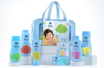 Parachute Advansed Baby Gift Pack with New Born Baby Essentials|100% Virgin Coconut Oil|with Travel Friendly Multi Utility Clear Bag