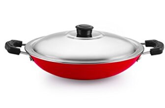 Nirlon Non-Stick Aluminium Appachatti with Stainless Steel lid