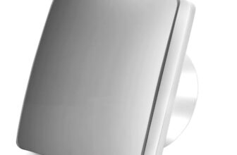 LONGWAY FreshX 6 Inch 150 mm Energy Efficient Exhaust Fan | High Speed Powerful Motor | Noiseless Operation & Easy to Clean | Suitable for Bathroom, Kitchen, Office | 2 Years Warranty (Silver)