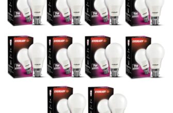 Eveready 7W Led Light Bulb | Energy Efficient| With 4Kv Surge Protection For 440 V | 100 Lumens Per Watt | Cool Day Light (6500K) | Pack Of 10 – B22D