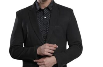 The Indian Garage Co Black-Slim Fit-Blazer