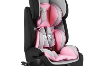 Lifelong Cuppy 2-in-1 Car & Booster Seat for Baby & Kids, Isofix & Non-Isofix Compatible, 9 M-12 Yrs, ECE R44/04 Safety, Adjustable Headrest, Washable Cushion, 5-Point Harness, Cup Holder (LLCCS021)
