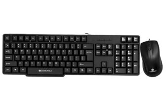 Zebronics Wired Keyboard and Mouse Combo with 104 Keys and a USB Mouse with 1200 DPI -JUDWAA 750