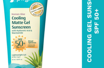 Pilgrim Sunscreen – SPF 50+ PA++++ Korean Aloe Cooling Matte Lightweight Gel Sunscreen For Men With Niacinamide(50 ml)
